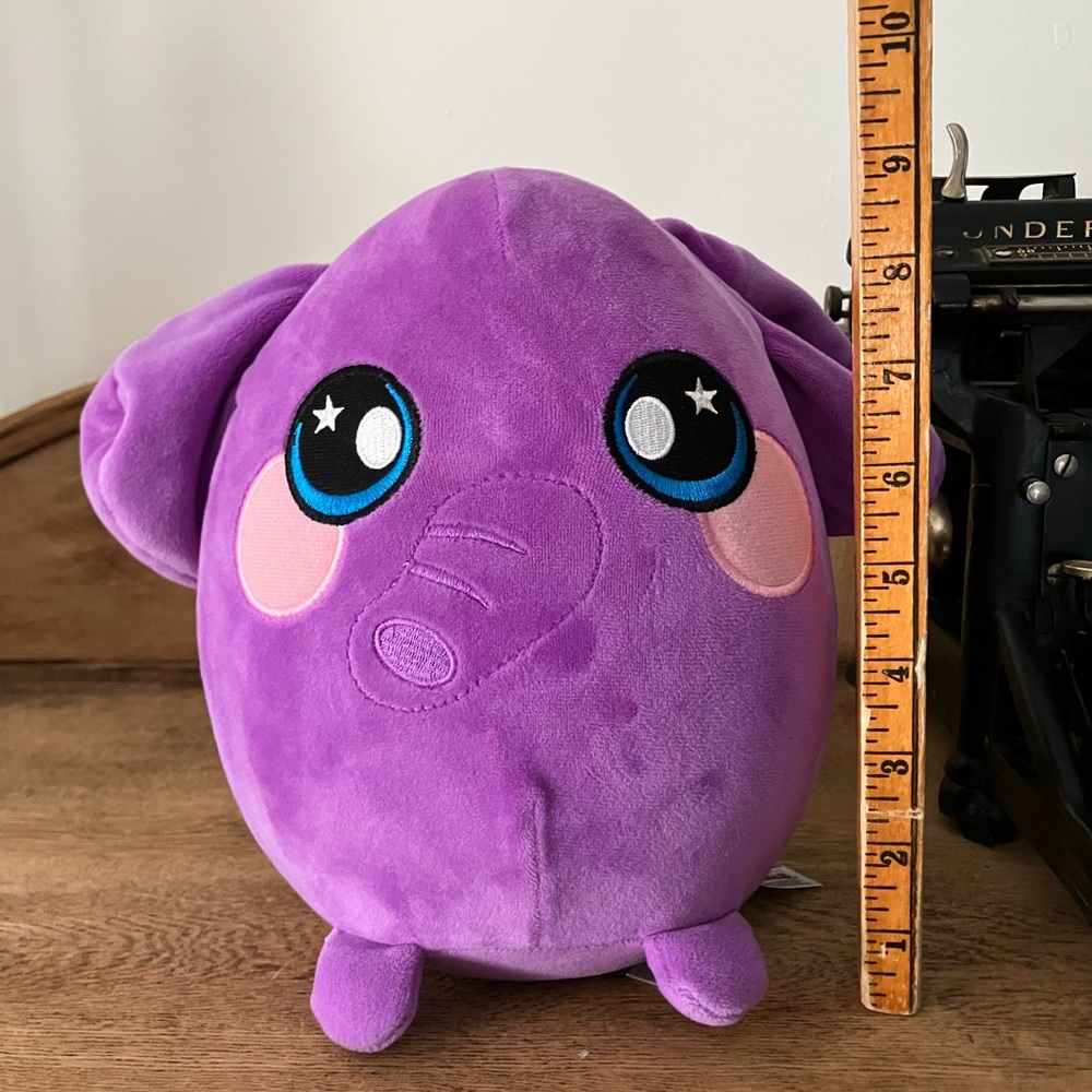 Squeezamals Ellie Purple Elephant Plush Stuffed Animal Toy 2018 Huggable Nice